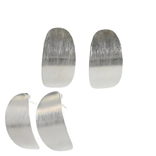 Euro Silver Wash Earrings by Melanie Woods