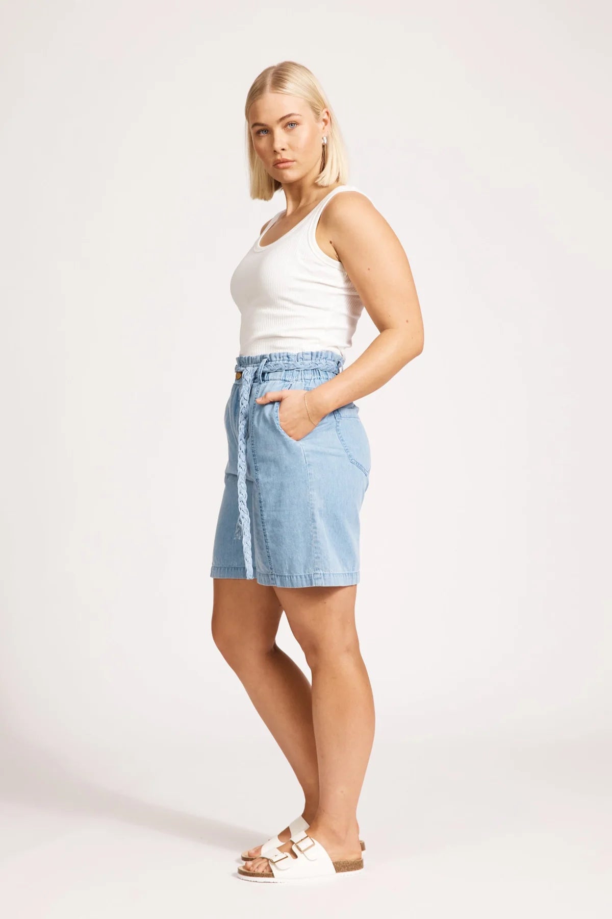 MELENIA DENIM SHORT - DENIM by eb&ive
