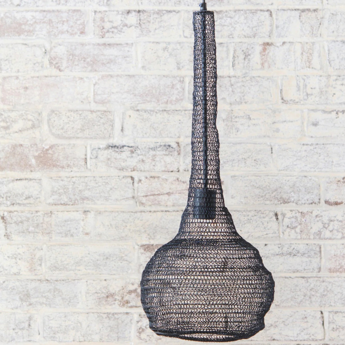 Crochet Lamp - Bulb - Black