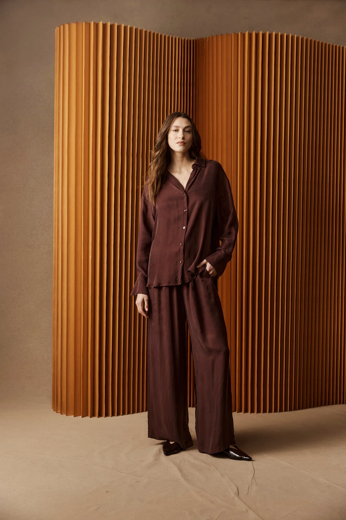 CALISTA SHIRT - MAHOGANY by Eb&ive
