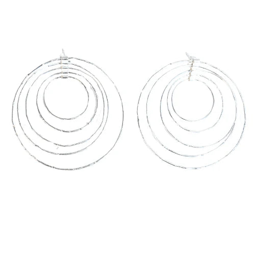 Silver Wash Stud Earrings