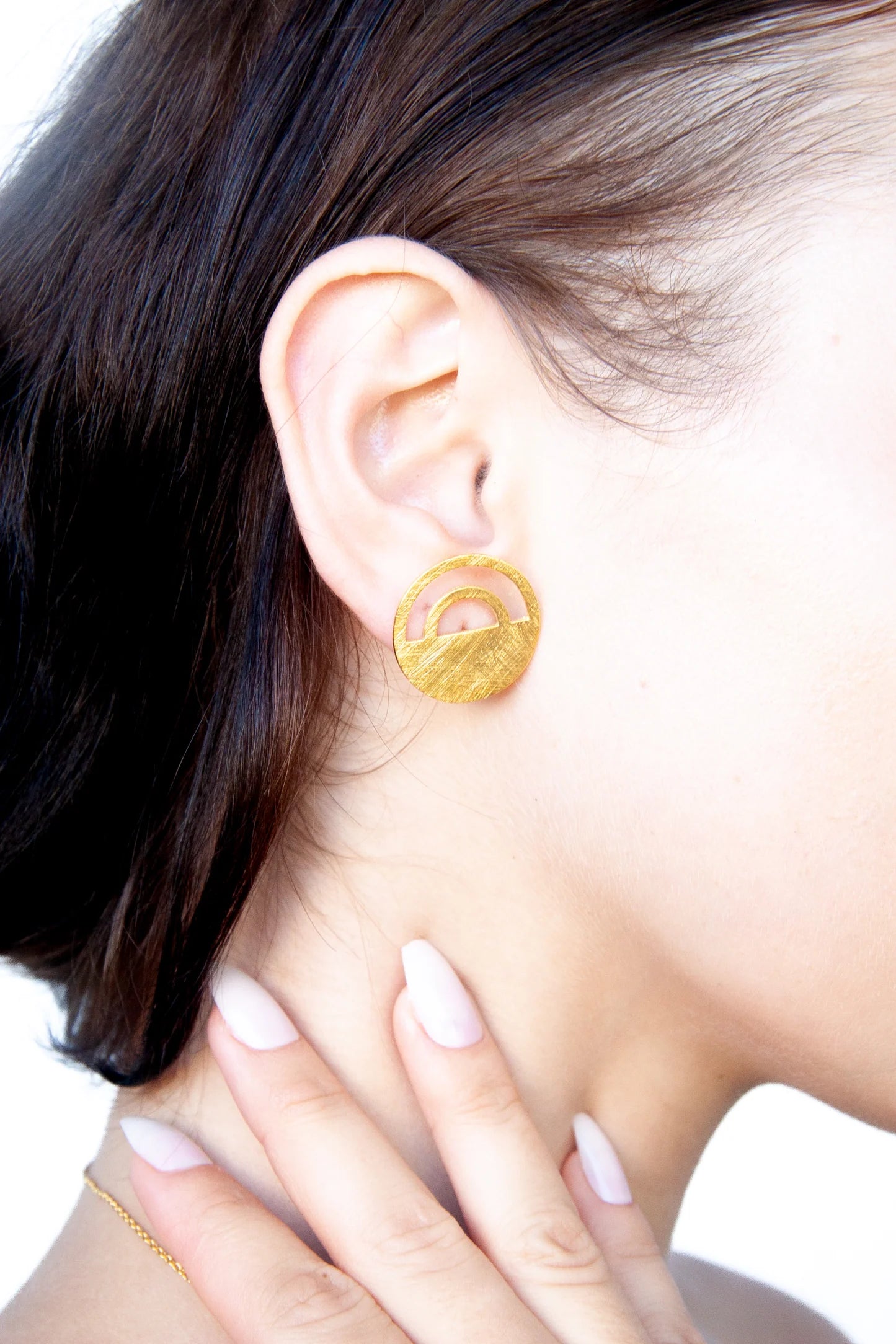 Euro Gold Earrings by Melanie Woods