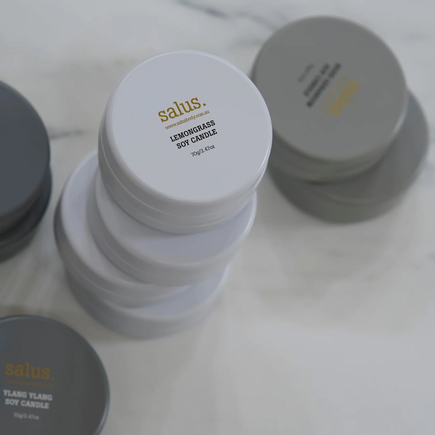 Salus Body- Lemongrass Travel Soy Candle