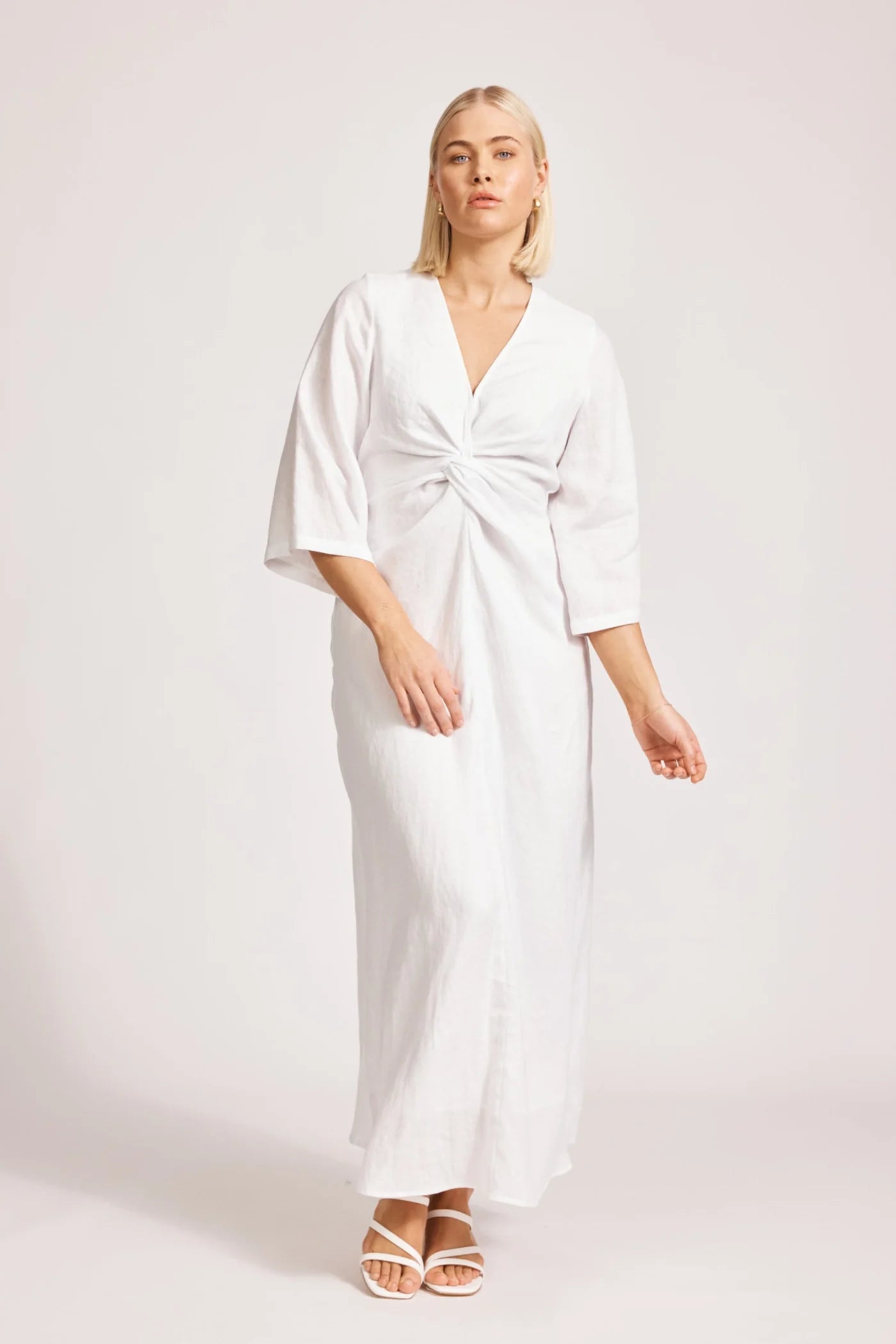 MIRAMAR TWIST MAXI DRESS - WHITE by eb&ive