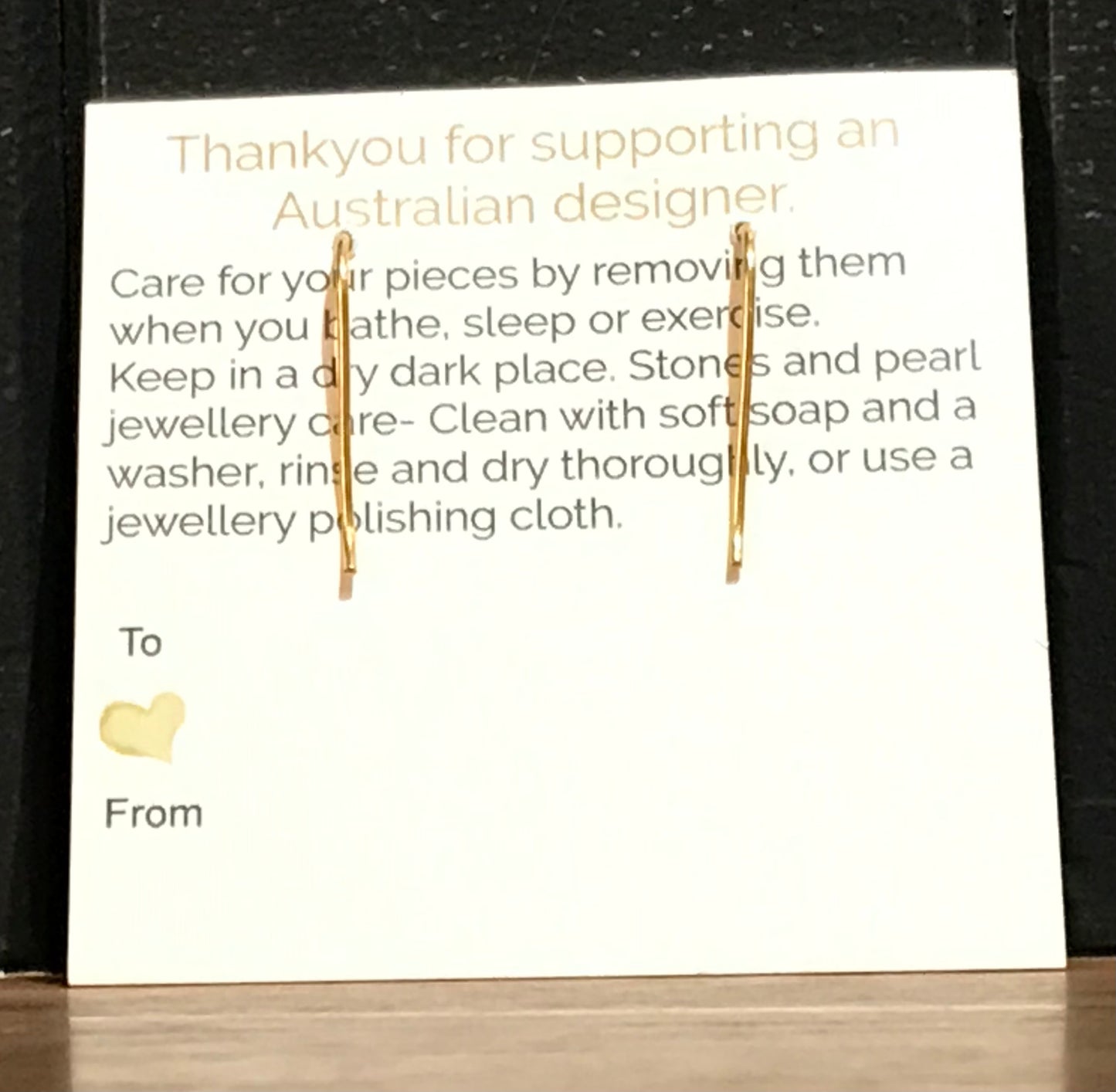 Euro Gold round drop by Melanie Woods