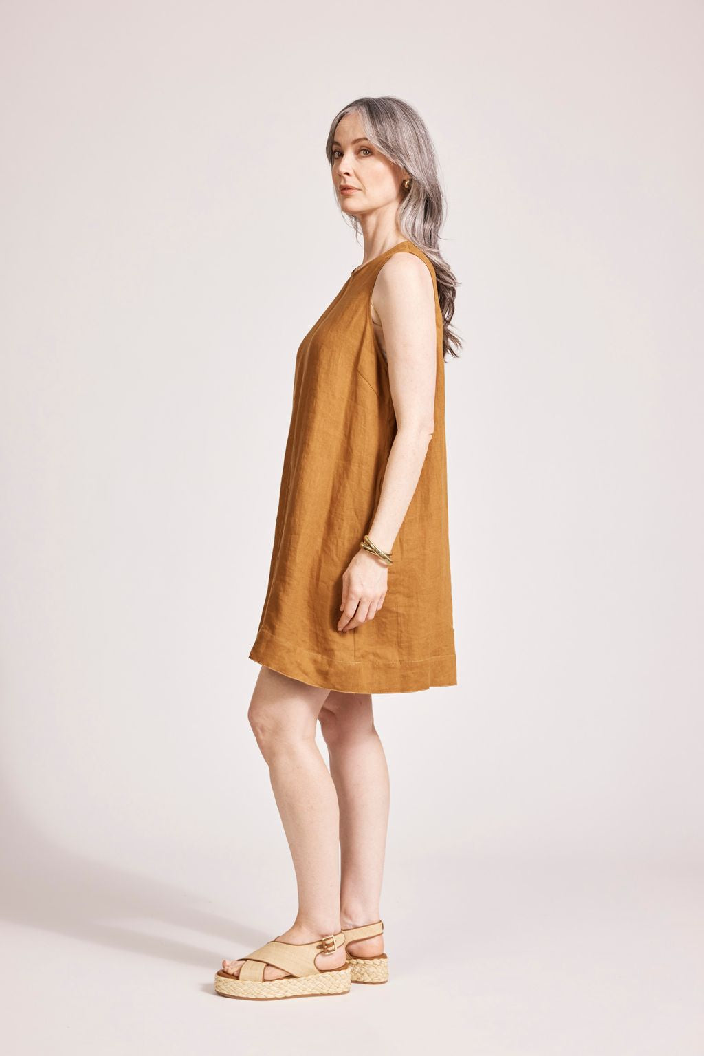 MIRAMAR TANK DRESS - CARAMEL by eb&ive