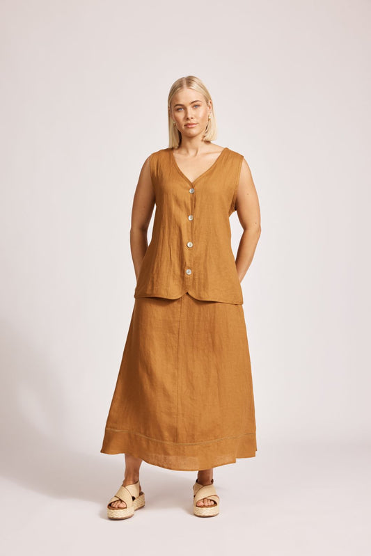 MIRAMAR VEST - CARAMEL by eb&ive