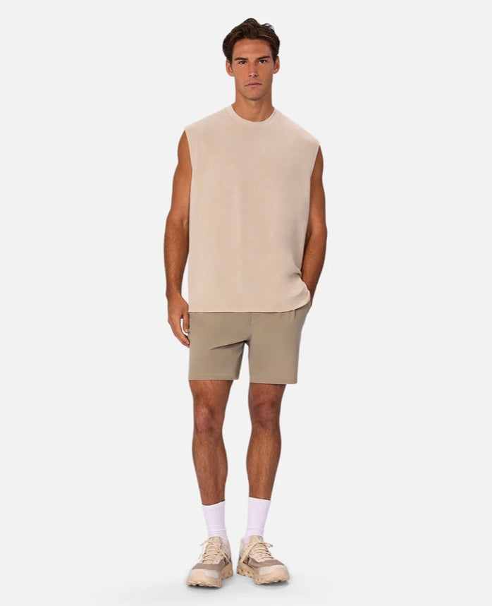 The Freeman Sleeveless Tee - Dune by Industrie clothing