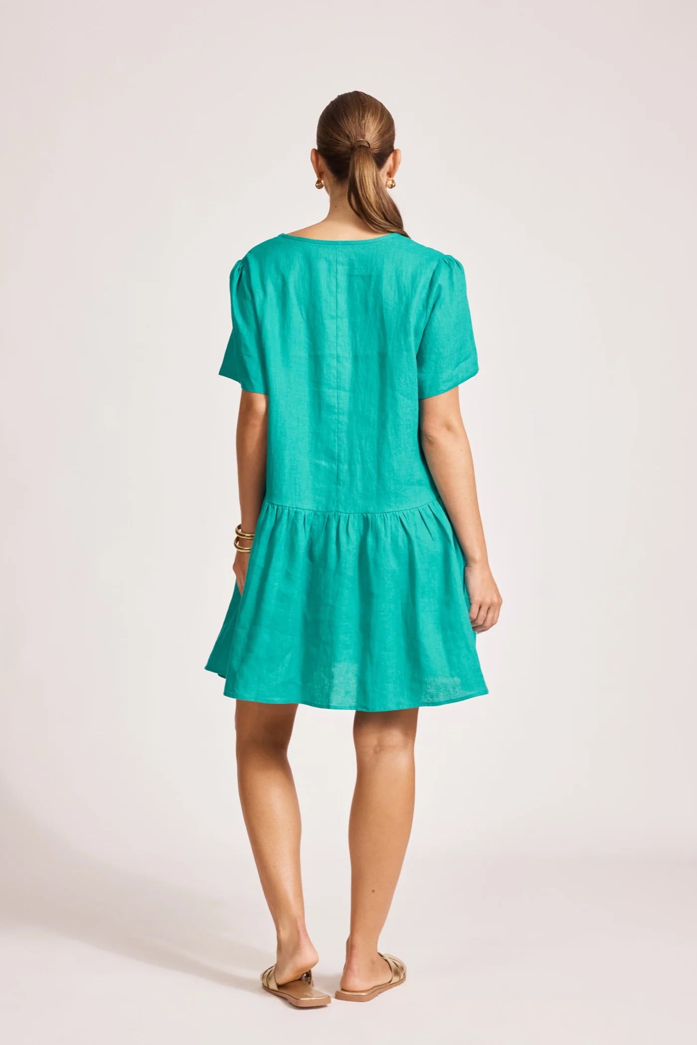 MIRAMAR MIDI DRESS - LAGOON by eb&ive