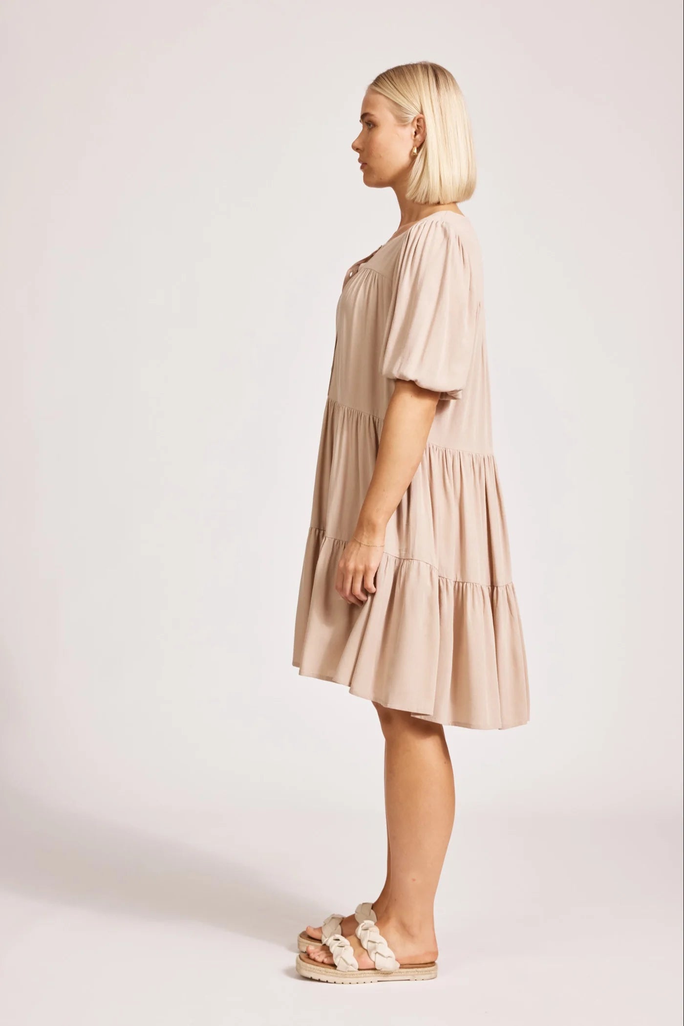 ALEGRIA MIDI DRESS - STONE by eb&ive