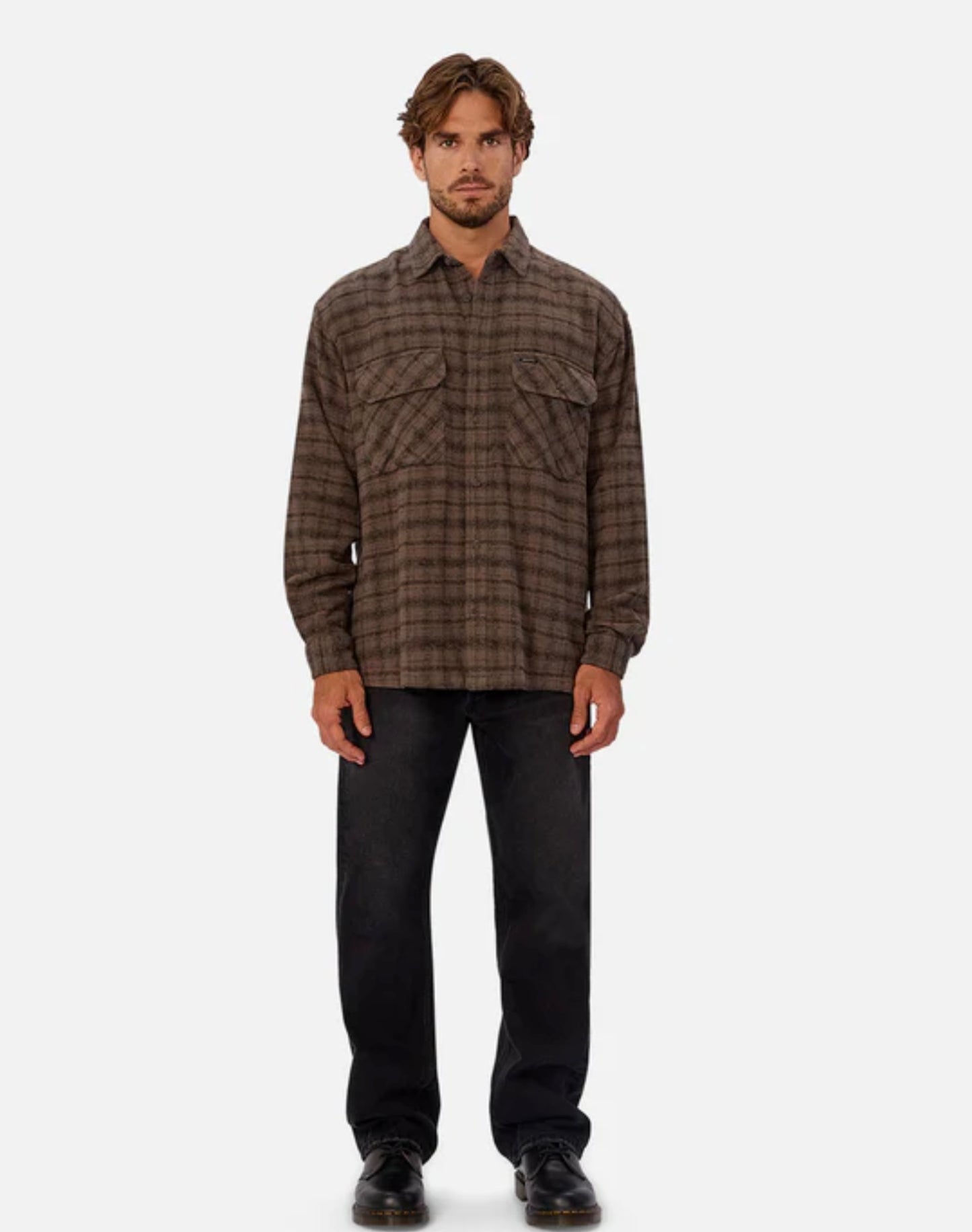The Pittsburgh L/S Shirt - Olive Black by Industrie Clothing