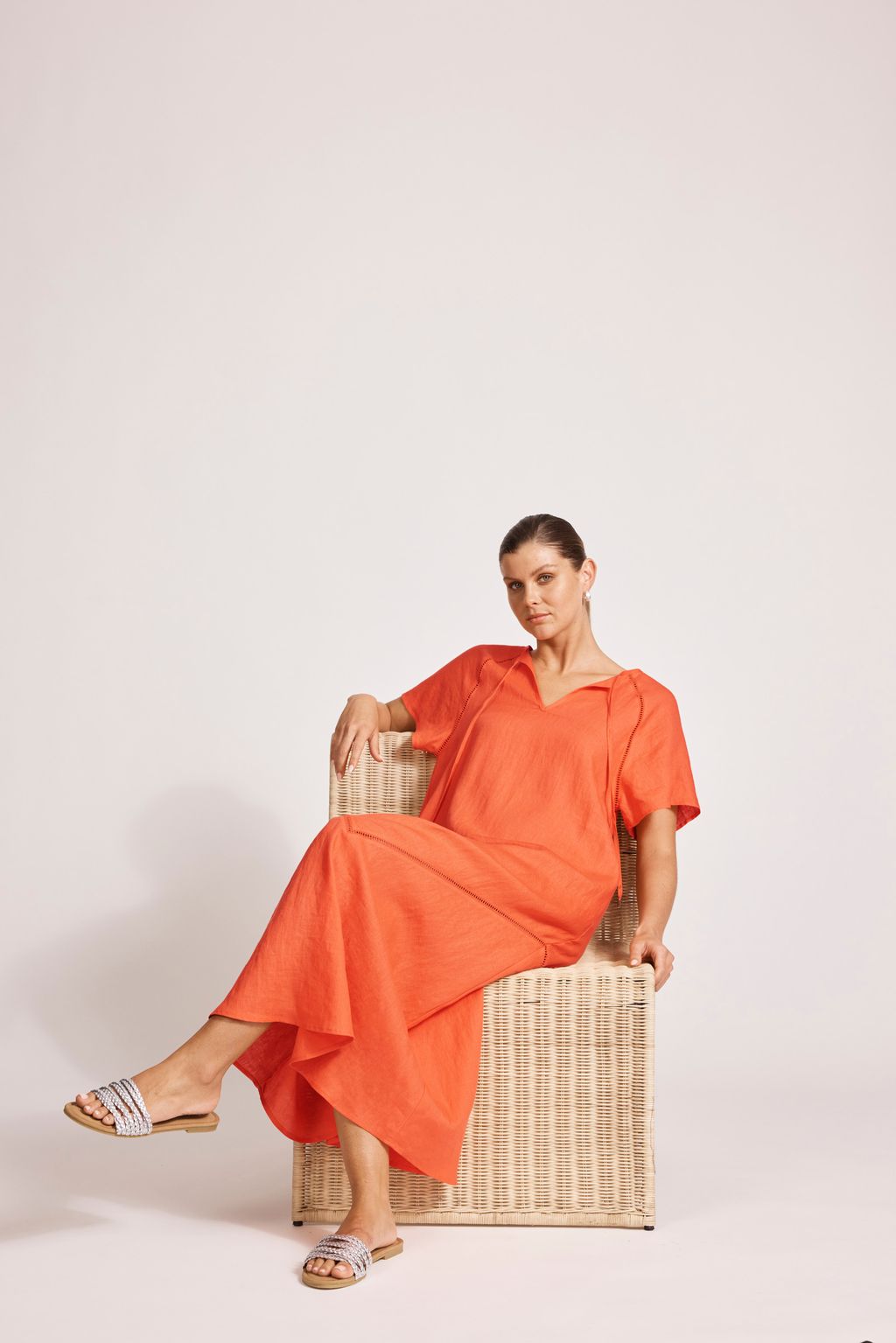 MIRAMAR MAXI DRESS - CORAL by eb&ive