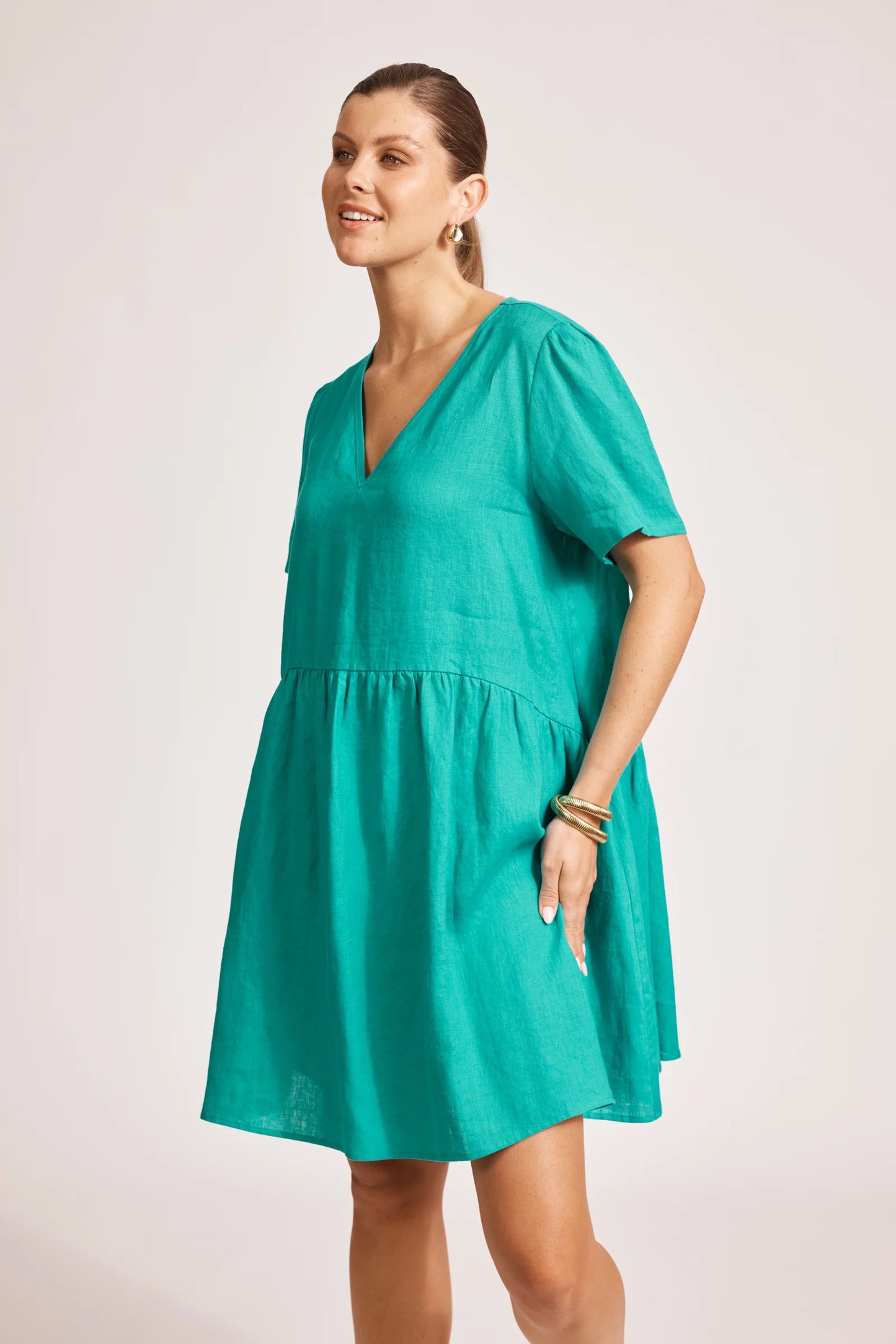 MIRAMAR MIDI DRESS - LAGOON by eb&ive