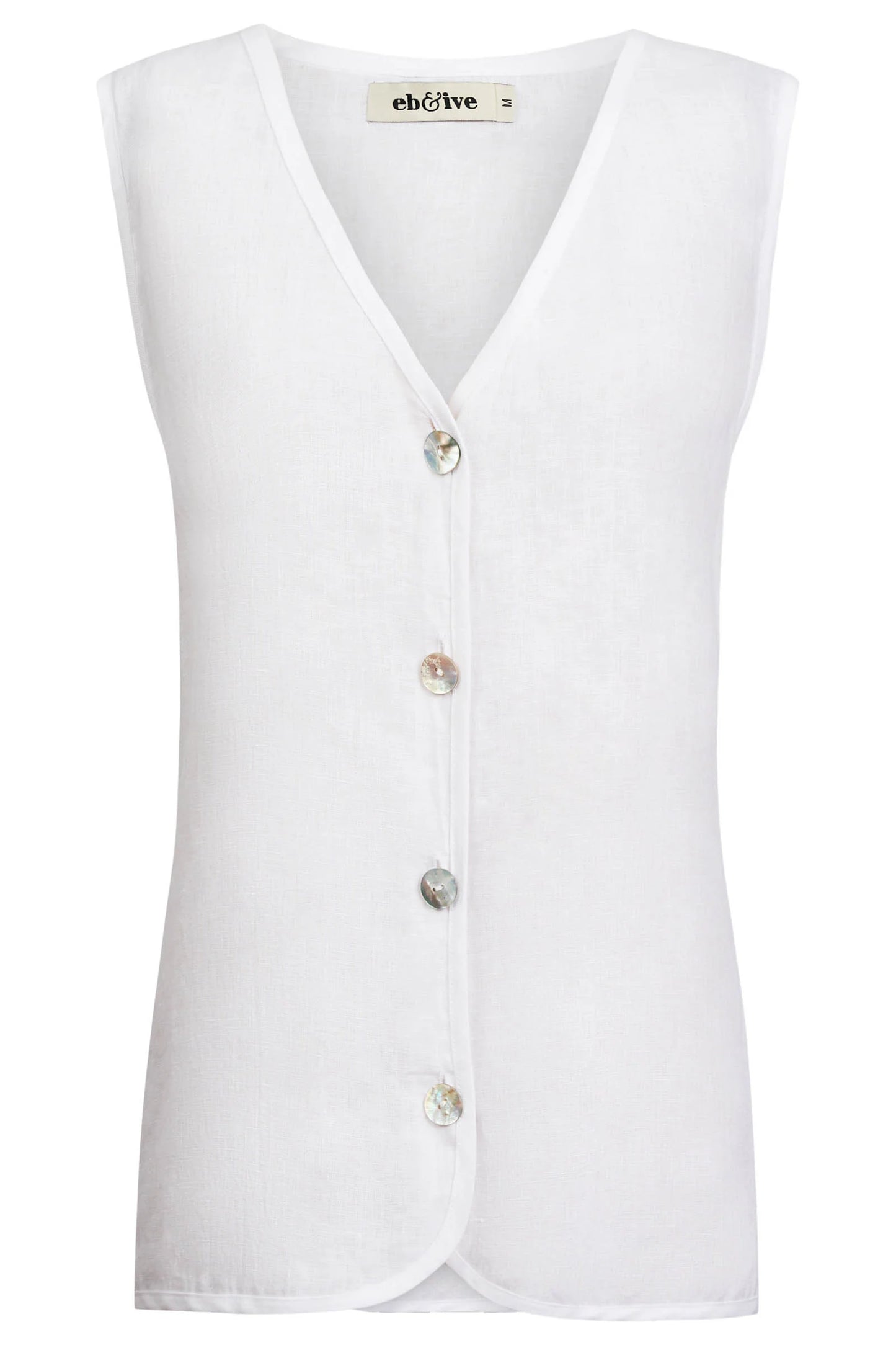 MIRAMAR VEST - WHITE by eb&ive