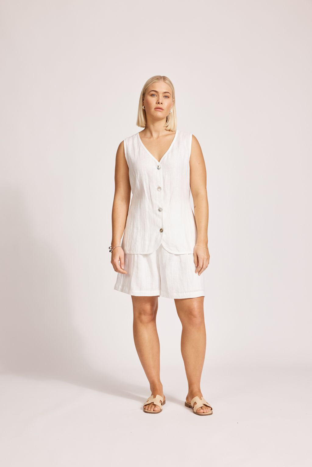 MIRAMAR VEST - WHITE by eb&ive