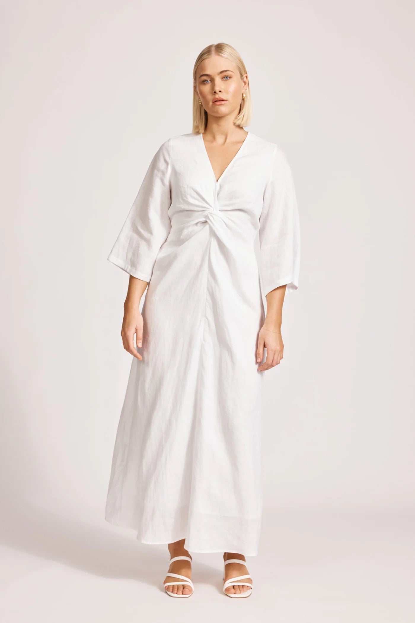 MIRAMAR TWIST MAXI DRESS - WHITE by eb&ive