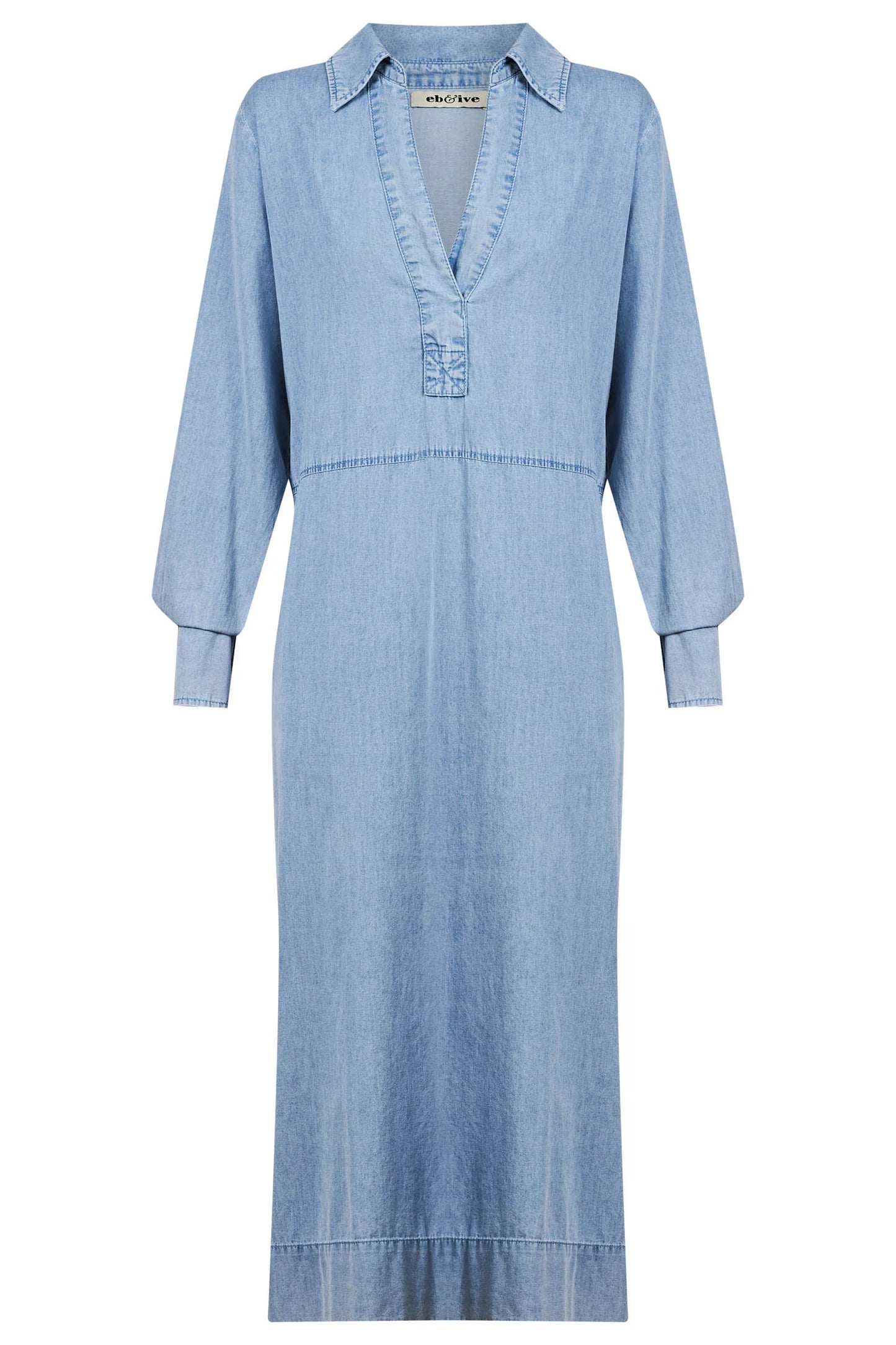 MELENIA DENIM COLLARED DRESS - DENIM by eb&ive