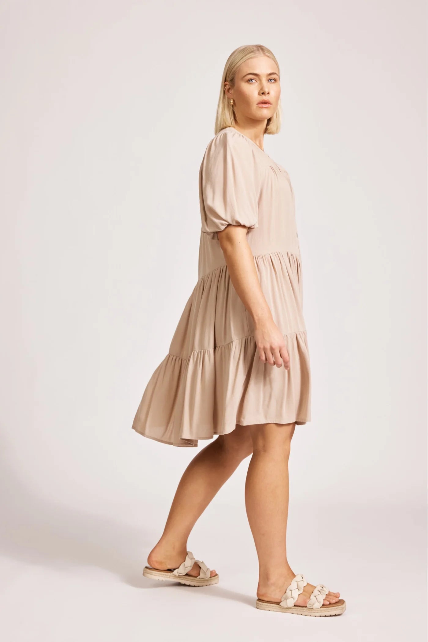 ALEGRIA MIDI DRESS - STONE by eb&ive