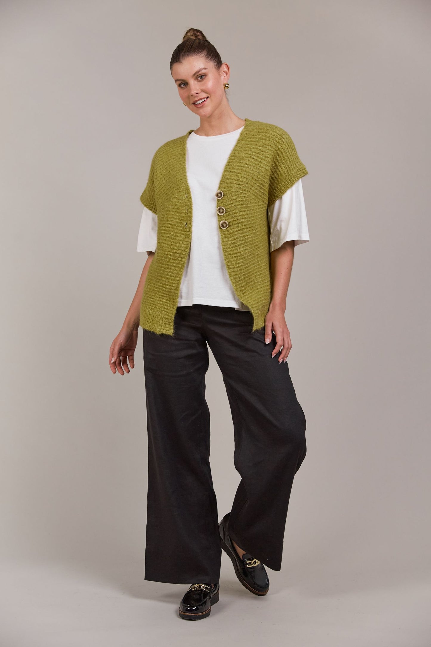 Folio Button Vest - 2 Colours by eb&ive