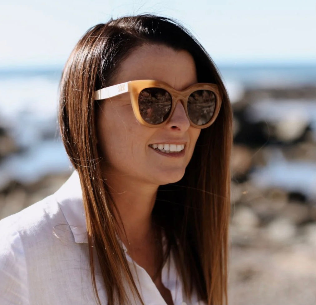 Milla Caramel Brown Sunglasses by Soek
