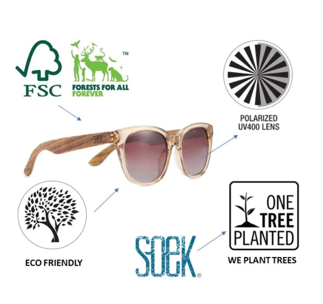 Milla Caramel Brown Sunglasses by Soek