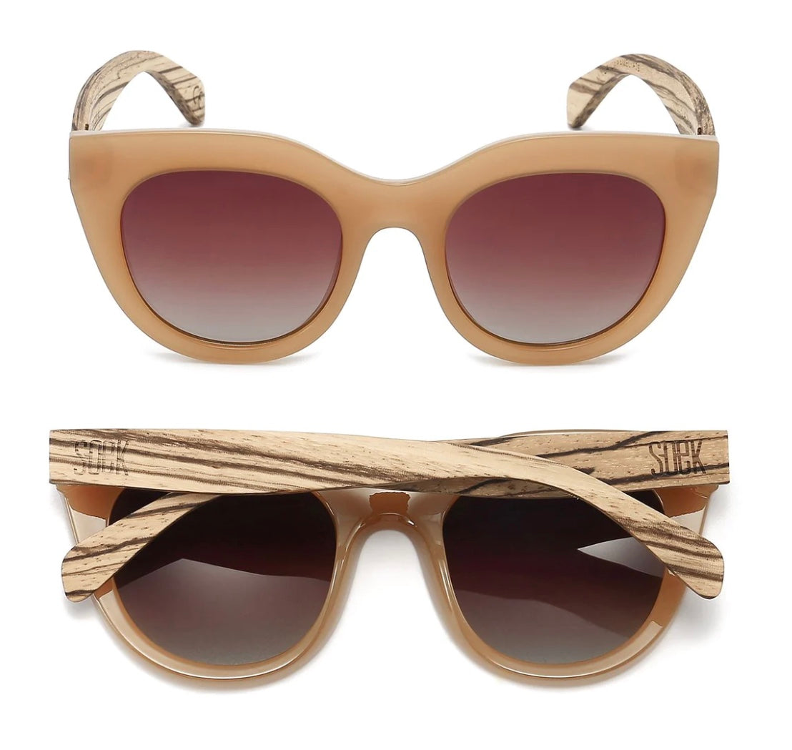 Milla Caramel Brown Sunglasses by Soek