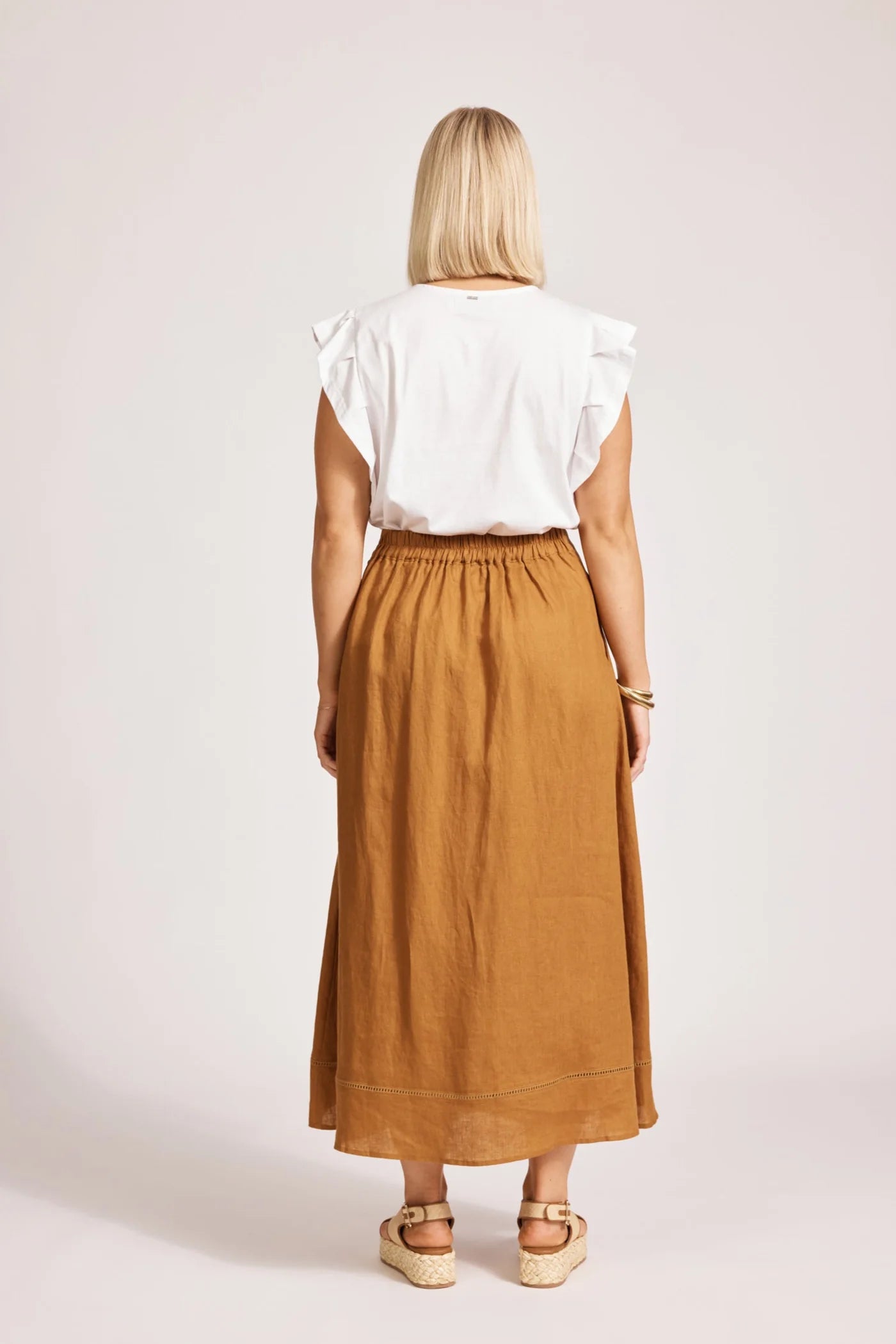 MIRAMAR MAXI SKIRT - CARAMEL by eb&ive