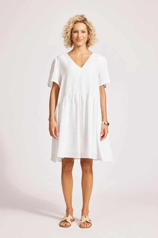 MIRAMAR MIDI DRESS - WHITE by eb&ive