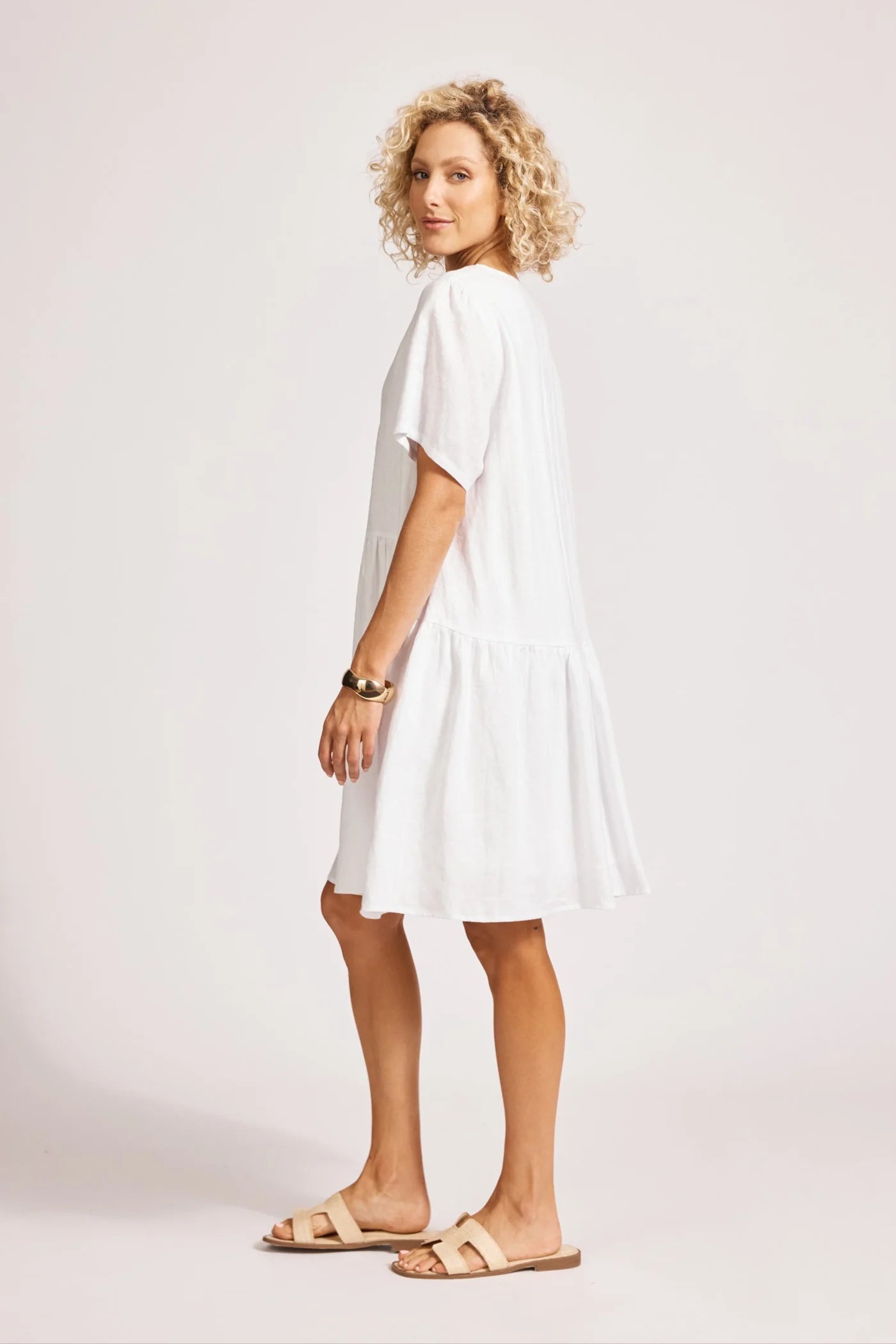 MIRAMAR MIDI DRESS - WHITE by eb&ive