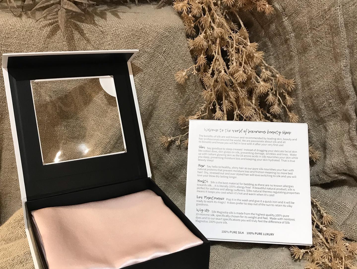 Silk Magnolia Pillowcase