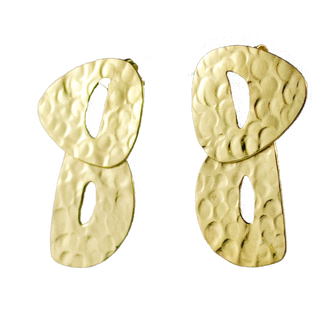 Euro Gold Earrings by Melanie Woods