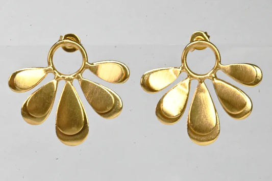 Euro Gold Earrings by Melanie Woods