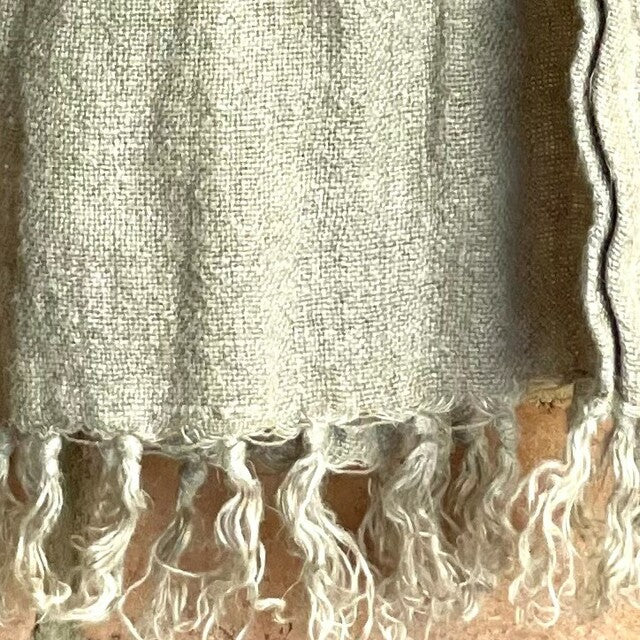 Angaston Handloomed Linen Bed Throw 150 x 220cm Natural