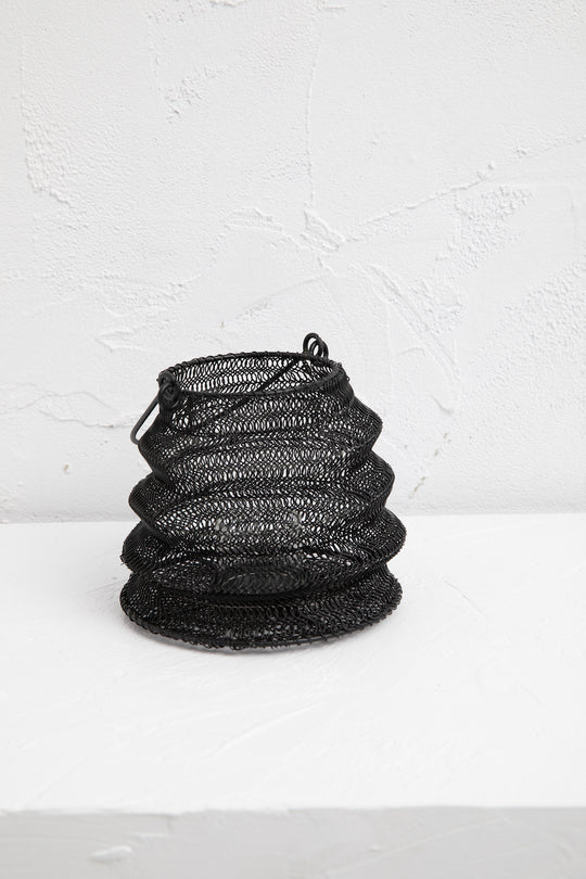 Morocco Folding Lantern Black