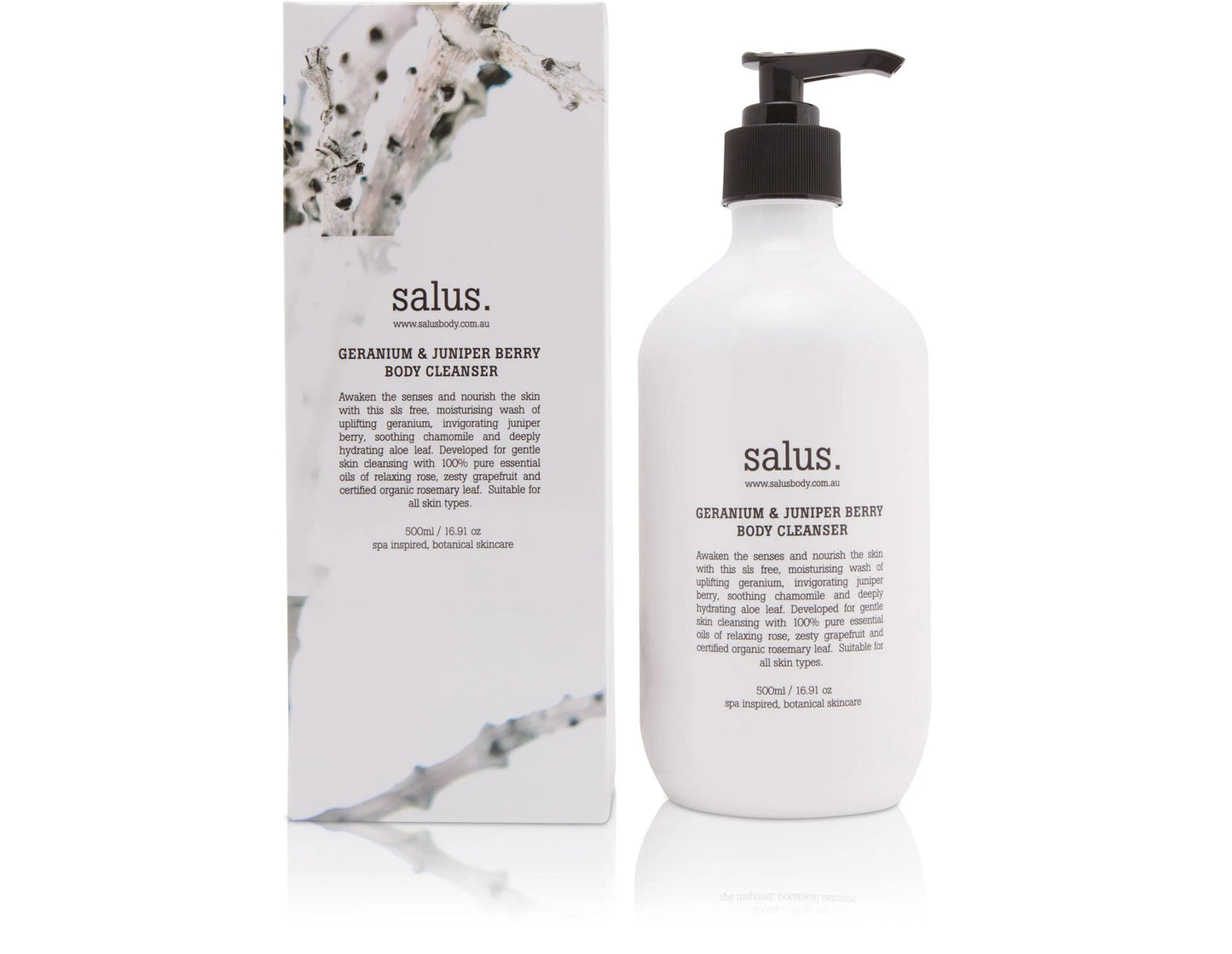 Salus Body - Geranium & Juniper Berry Body Wash 500ml
