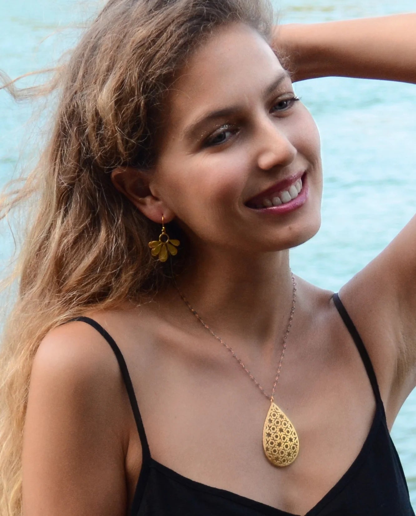 Euro Gold Earrings by Melanie Woods