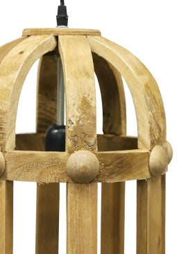 Wooden Pendant Lights set of 2
