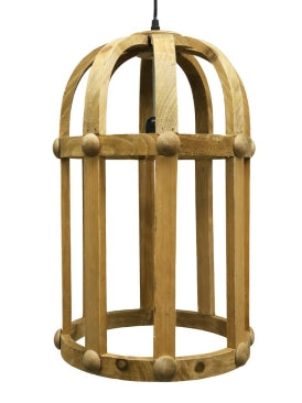 Wooden Pendant Lights set of 2