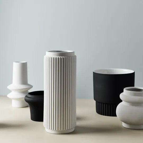 Vase Lucena White 21.8cm x 12.5cm - FI8586WH
