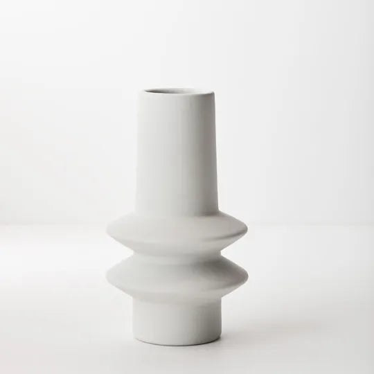 Vase Lucena White 21.8cm x 12.5cm - FI8586WH