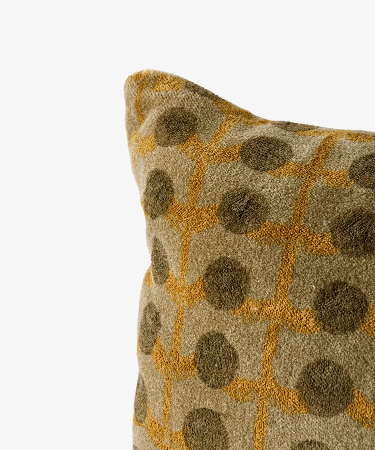 Dots Handblock Velvet Cushion