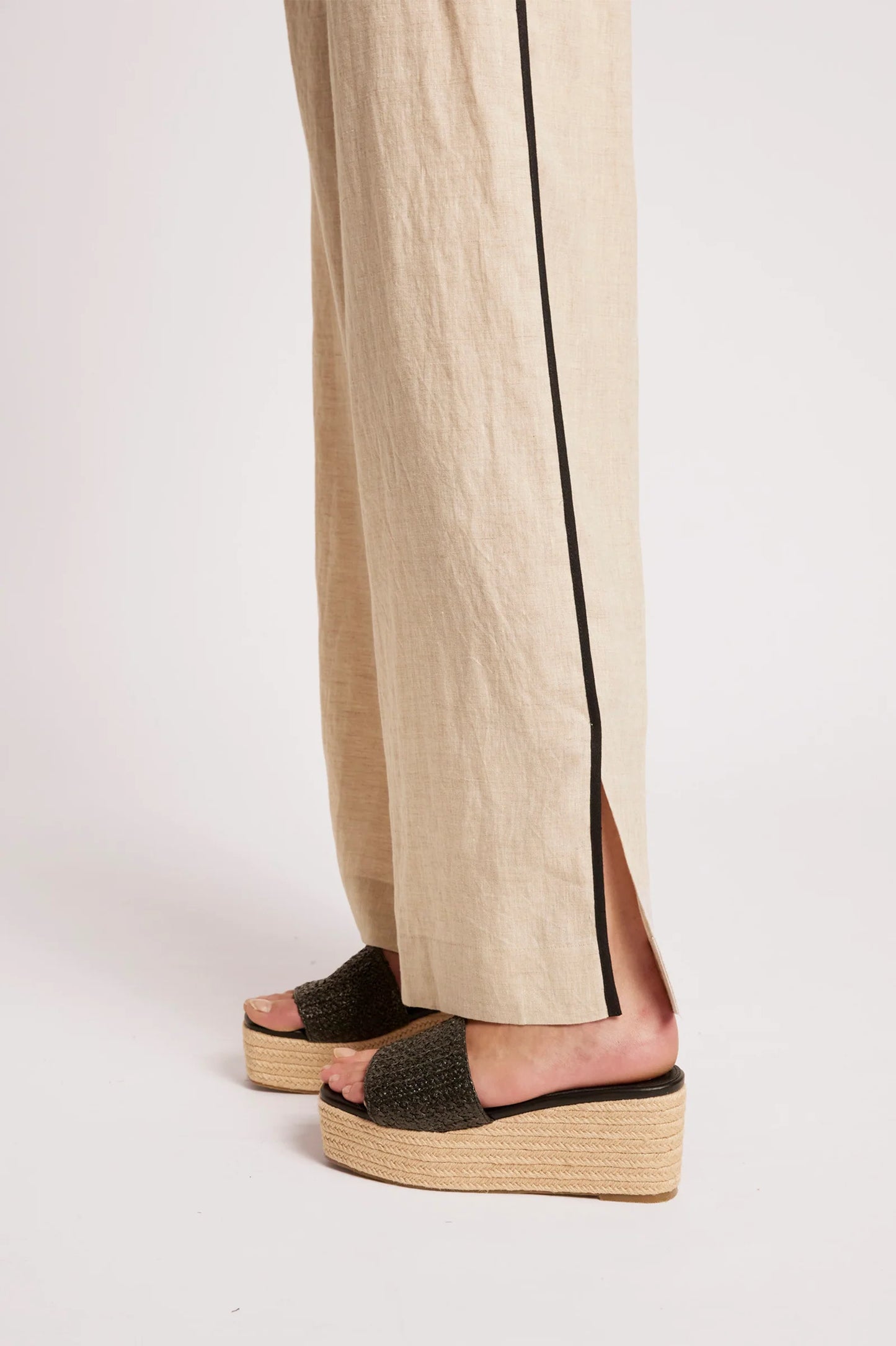 MARIS SPLICE PANT - TUSK / BLACK by eb&ive