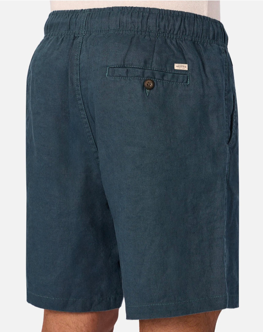 The Marina Linen Short - Deep Ocean by Industrie clothing