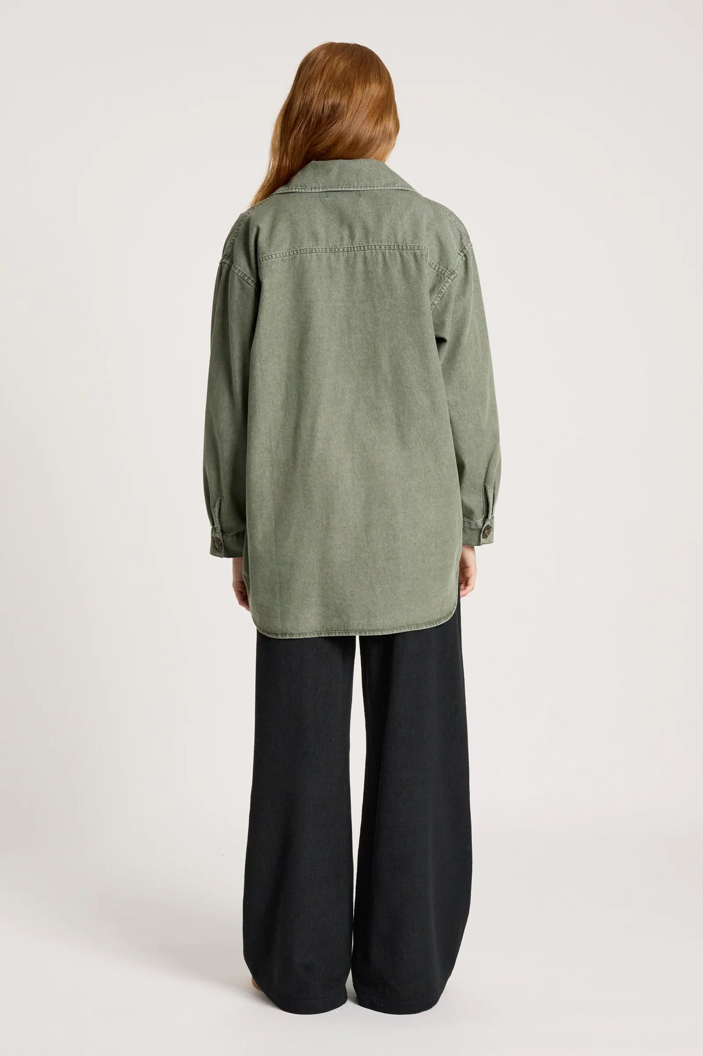 BODHI DENIM JACKET - OLIVE by Eb&ive