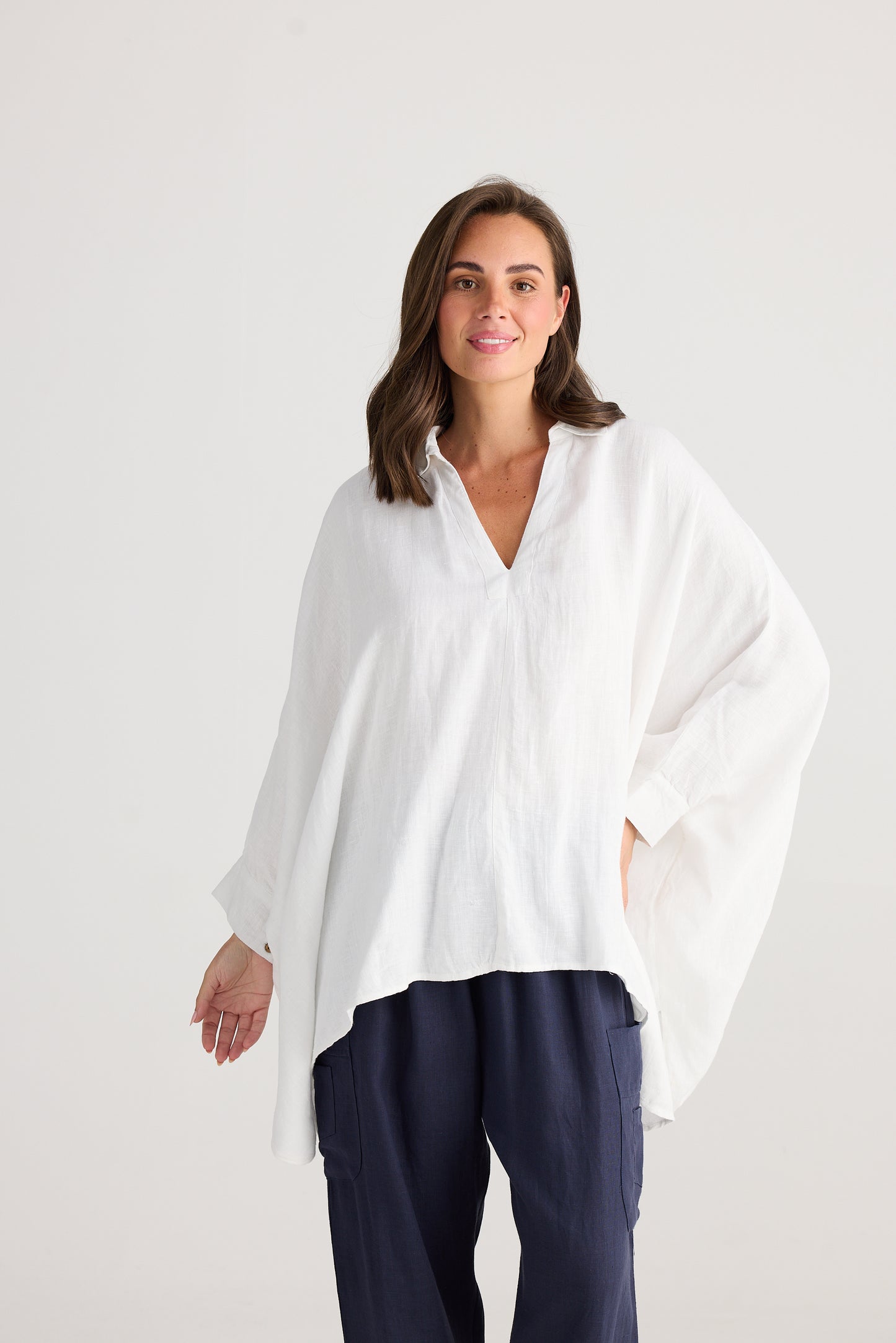 Palma Top by Holiday Trading - White Gauze