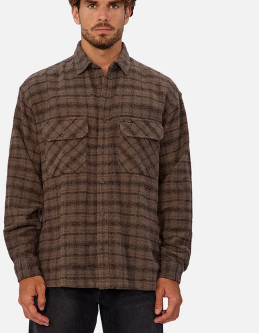 The Pittsburgh L/S Shirt - Olive Black by Industrie Clothing
