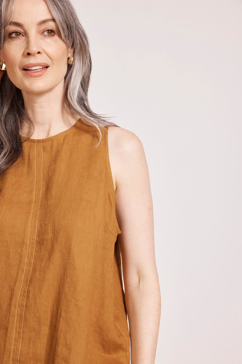 MIRAMAR TANK TOP - CARAMEL by eb&ive