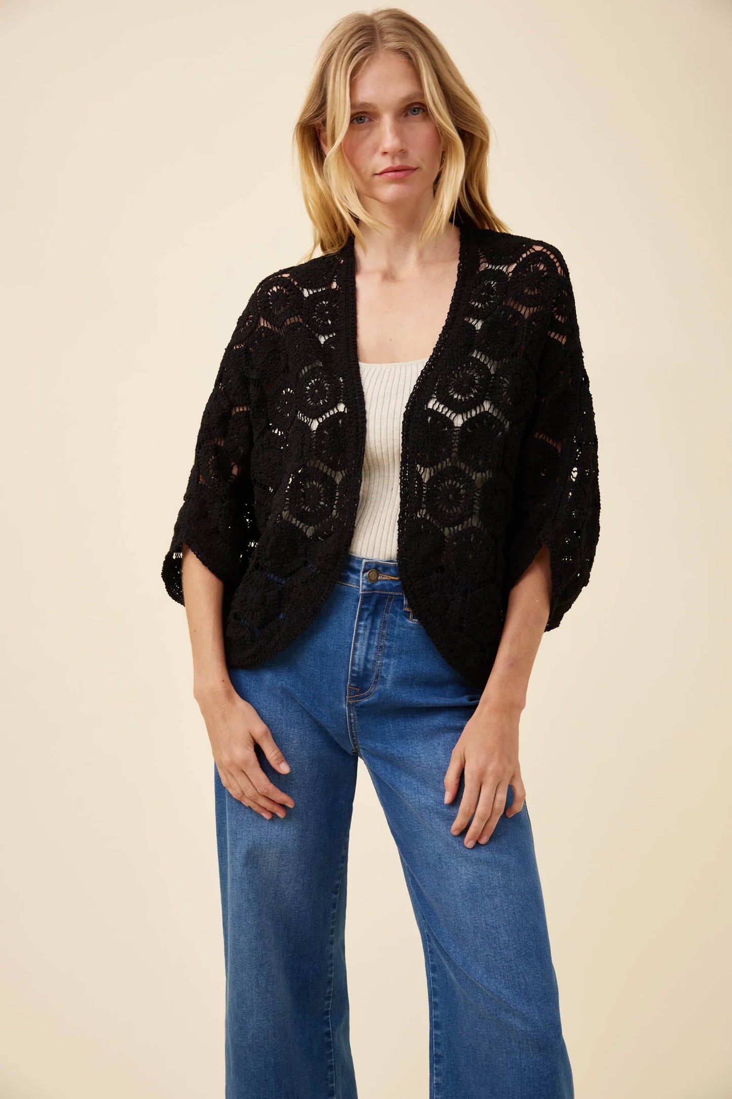 Maggie Crochet Cape by isle of mine - 3 colours available