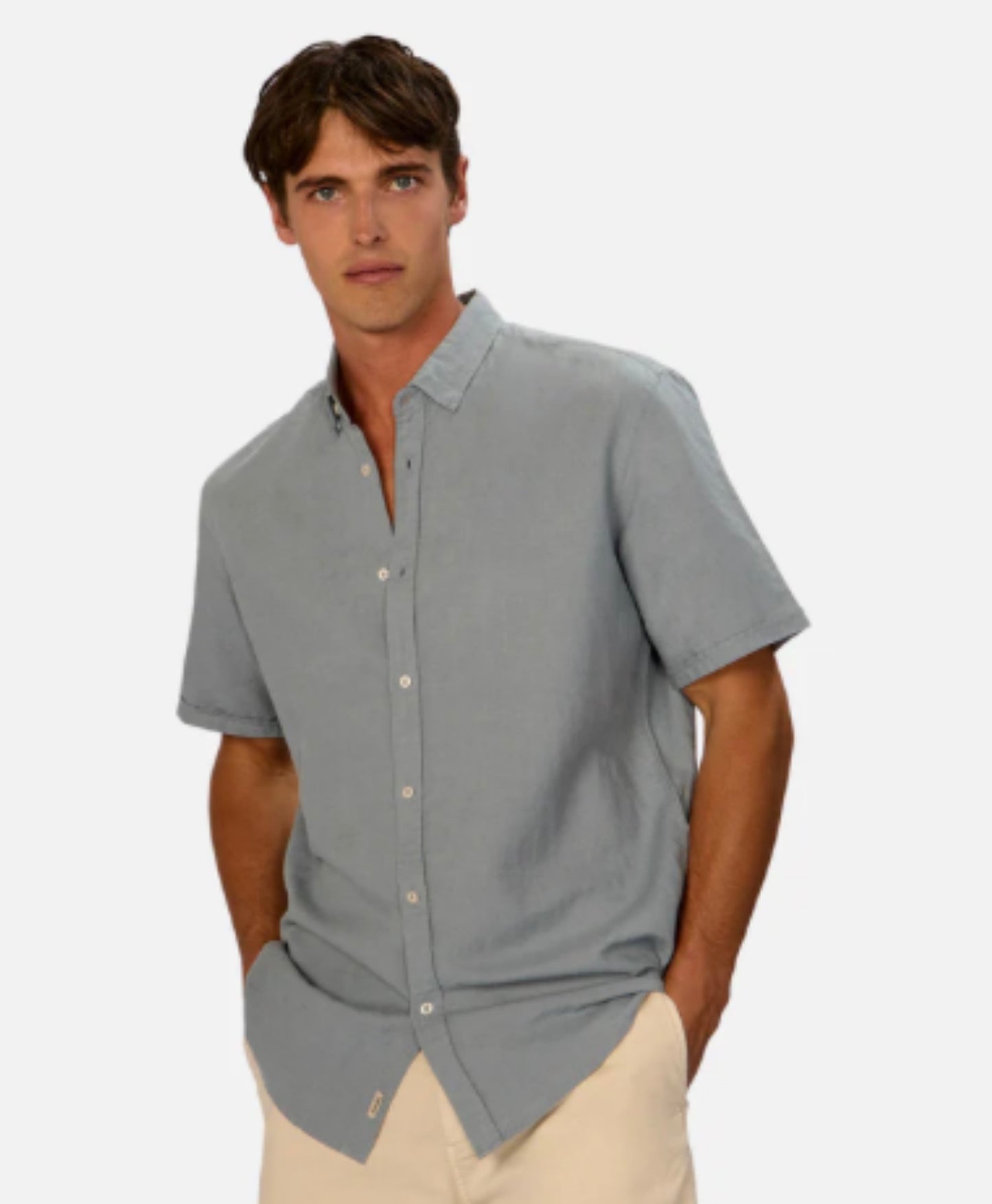 The Tennyson Linen S/S Shirt Adriactic by Industrie Clothing