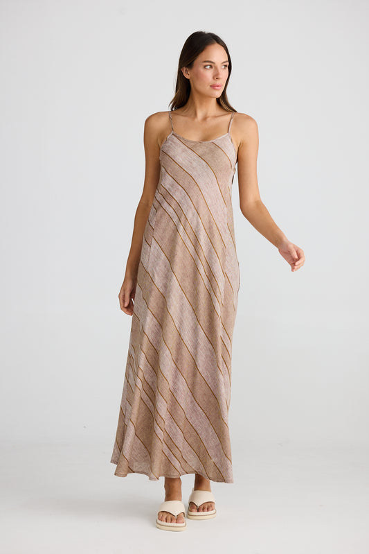 Claro Maxi Dress Diego Stripe by The Shanty